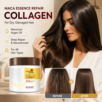 🔥BUY MORE SAVE MORE!🔥Collagen Hair Treatment Deep Repair Conditioning Argan Oil Collagen Hair Mask Essence for Dry Damaged Hair All Hair Types