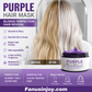 🏆 Last Day Special Price £9.77 ! ✨Moisturizing Purple Hair Mask with Long-Lasting Scent, Anti-Brass Deep Conditioning Mask for Blonde Bleached Hair