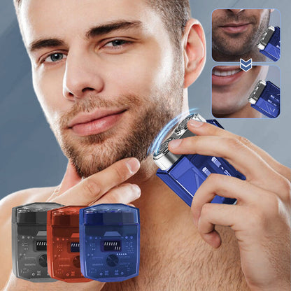 🔥Last Day 50% OFF🔥Transparent Mini Electric Shaver with Low Noise