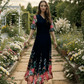 HOT SALE💝Fashion Women's Double Layer Mesh Printed Dresses