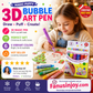 🔥Buy 3 Get 2 Free! 🔮Magic Pen – Draw 3D with one stroke!🎄 DIY Bubble Popcorn Drawing Pens