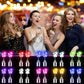 Stylish LED Luminous Crown Earrings