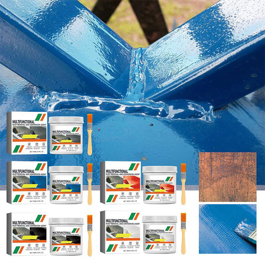 🥳2026 HOT SALE🥳💞50K+ SOLD!👴⚙️ 50% OFF! Multifunctional Rust Converter – Brush it on, rust is gone. Primer-ready finish. Perfect for cars, fences & outdoor furniture. 🌧️🔩