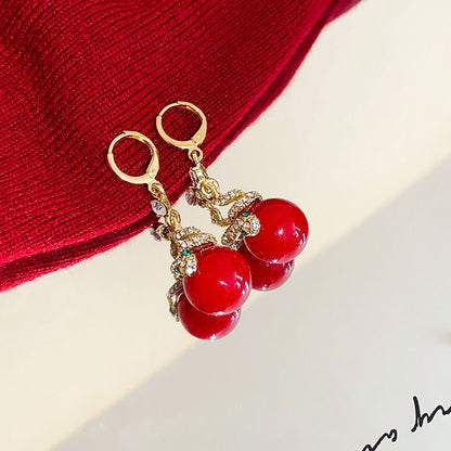 🐍Valentine's Day 50% OFF🎀Gold Plated Snake Pearl Earrings