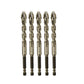 Four-Flute Sawtooth Eccentric Drill Bit 4-PCS Set