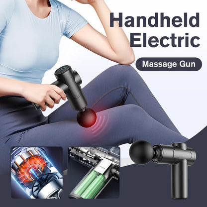 Handheld Electric Massage Gun with 4PCS Heads