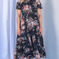 Elegant floral dress for women Cristiana Dress in Navy