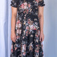 Elegant floral dress for women Cristiana Dress in Navy