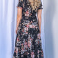 Elegant floral dress for women Cristiana Dress in Navy