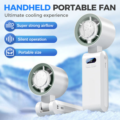 🥳2026 HOT SALE🥳💞50K+ SOLD!🔋🧊 49% OFF! Portable Ice Cooling Fan – Adds ice for extra cold air. 3 speeds, long battery. Stay cool during British heatwaves. A summer essential. 👵✨