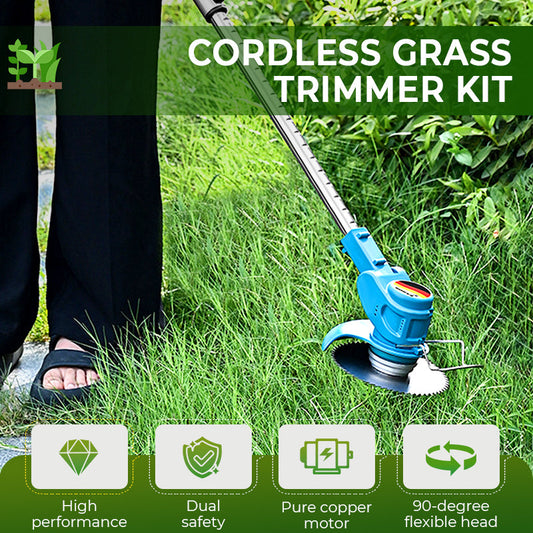 Multifunction Cordless Grass Trimmer Kit