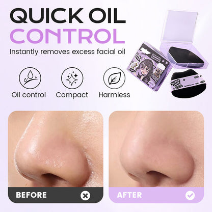 Oil-Absorbing Paper with Powder Puff