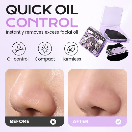 Oil-Absorbing Paper with Powder Puff