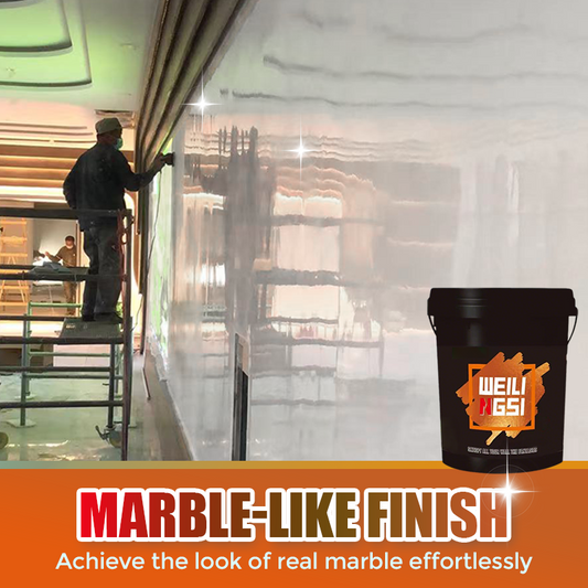 ✨2025 New invention- Marble Aurora mask topcoat Jadeite decorative mirror paint