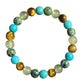 📿50% OFF NOW ! ✨Elegant Natural Stone Bead Bracelet – Healing Crystal Elastic Bracelet for Stress Relief, Luck & Daily Wear