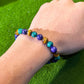 📿50% OFF NOW ! ✨Elegant Natural Stone Bead Bracelet – Healing Crystal Elastic Bracelet for Stress Relief, Luck & Daily Wear