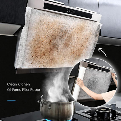 Oil-absorbing cotton kitchen range hood filter oil-absorbing paper high temperature flame retardant protective cover paper