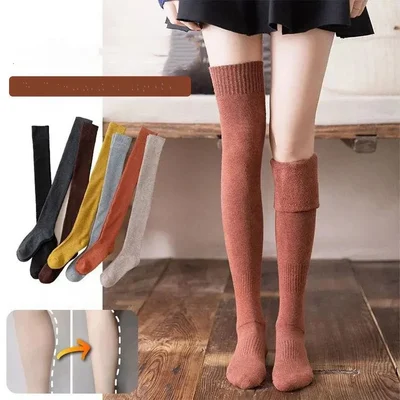 Non-Slip Silicone Over-The-Knee Fleece Stockings