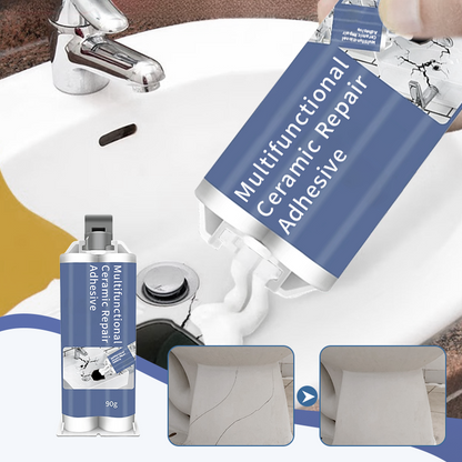 ⏳Multifunctional Ceramic Repair Adhesive – Strong Bond, Quick Drying & Waterproof ✨