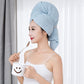 Super absorbent coral fleece hair towel 60*100cm