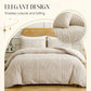 3-piece tufted bedding set with cut-out pattern