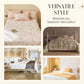 3-piece tufted bedding set with cut-out pattern