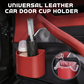 ⏳🔥LIMITED-TIME 50% OFF! ⏰Organize Your Car Instantly! No-Slip Clip-On Leather Cup Holder