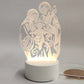 🙏Inspiring LED acrylic night light with religious theme✝️Virgin prayer lamp