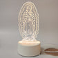🙏Inspiring LED acrylic night light with religious theme✝️Virgin prayer lamp
