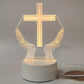 🙏Inspiring LED acrylic night light with religious theme✝️Virgin prayer lamp