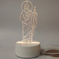 🙏Inspiring LED acrylic night light with religious theme✝️Virgin prayer lamp