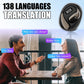 🌍 Real-Time Translation Earbuds – 138 Languages, Bluetooth 5.4, 25H Battery & IPX5 Waterproof! 🎧✈️