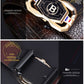 🐊Leather belt for men with elegant crocodile leather pattern, with automatic buckle and made of cowhide.