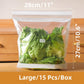 Transparent Food-Grade Reinforced Double-Seal Bags