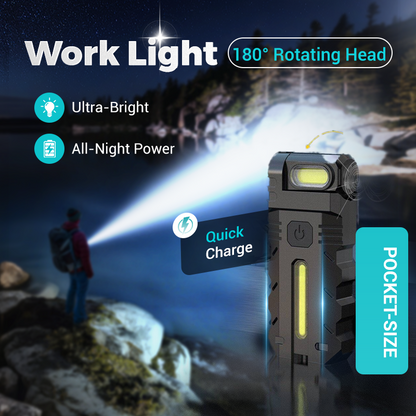 📢📢43% OFF !!!⏰180° Rotating Head LED Work Light