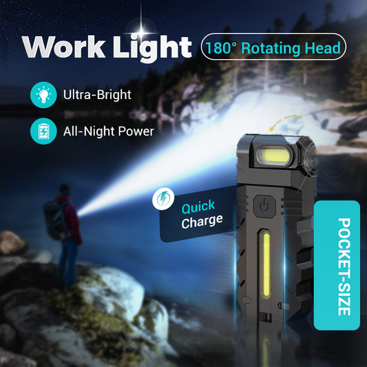 📢📢43% OFF !!!⏰180° Rotating Head LED Work Light