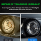 🚗【Headlight Crystal Restorer】— One swipe, and yellowed lenses become crystal clear. Old becomes new, and your headlights shine like brand new! ✨🔦