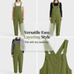 👖 70% OFF NOW! 🌿 Women's Casual Button-Front Overalls – Adjustable Straps, Breathable Fabric & Relaxed Fit ✨