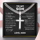 🕊️✝️Men's Stainless Steel Cross Pendant Necklace – Classic Symbol, Strong & Lasting