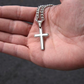 🕊️✝️Men's Stainless Steel Cross Pendant Necklace – Classic Symbol, Strong & Lasting