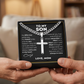🕊️✝️Men's Stainless Steel Cross Pendant Necklace – Classic Symbol, Strong & Lasting