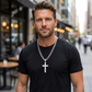 🕊️✝️Men's Stainless Steel Cross Pendant Necklace – Classic Symbol, Strong & Lasting