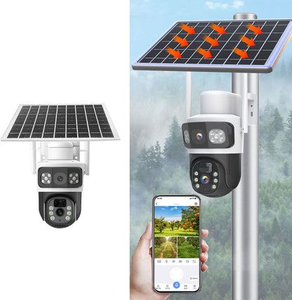🔥2026 New Upgrade ＆ Hot Sale🔥Wireless Outdoor Solar Security Cameras with Dual Lens