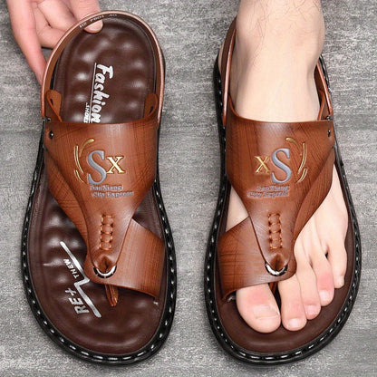 👞 50% OFF! 🌿 Breathable, soft leather outdoor sandals in plus sizes for men – Comfortable fit, non-slip sole & ideal for long walks 🚶‍♂️