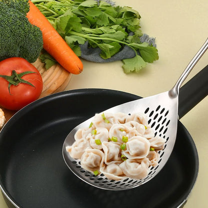 🍲 Strain, Scoop & Serve – Durable Stainless Steel Skimmer Spoon with Easy-Drain Slots. 40% Off. Free UK Delivery
