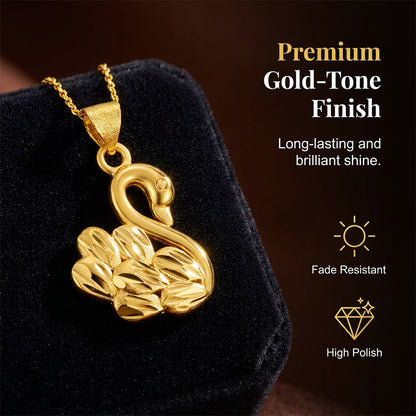 Elegant Swan Pendant Necklace for Women