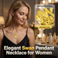 Elegant Swan Pendant Necklace for Women