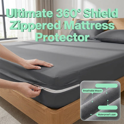 Zippered Mattress Protector with Breathable Fabric