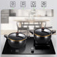 Large Capacity Stockpot with Twist Lock Handle for Quick Cooking, Non-Stick 8L Multi-Purpose Cooking Pot
