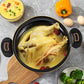 Large Capacity Stockpot with Twist Lock Handle for Quick Cooking, Non-Stick 8L Multi-Purpose Cooking Pot